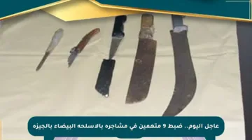 عاجل اليوم.. ضبط 9 متهمين في مشاجرة بالأسلحة البيضاء بالجيزة